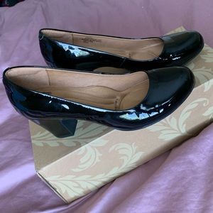 Black Patent Leather Heels